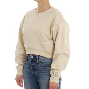 FELPA CROP HINNOMINATE BEIGE